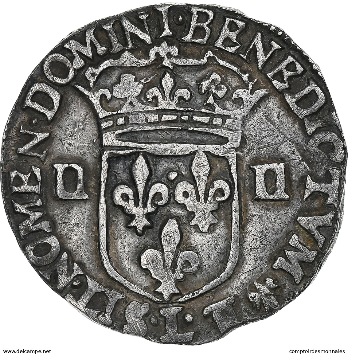 France, Louis XIV, 1/4 Ecu, 1649, Bayonne, Argent, TB+, Gadoury:136 - 1643-1715 Louis XIV The Great