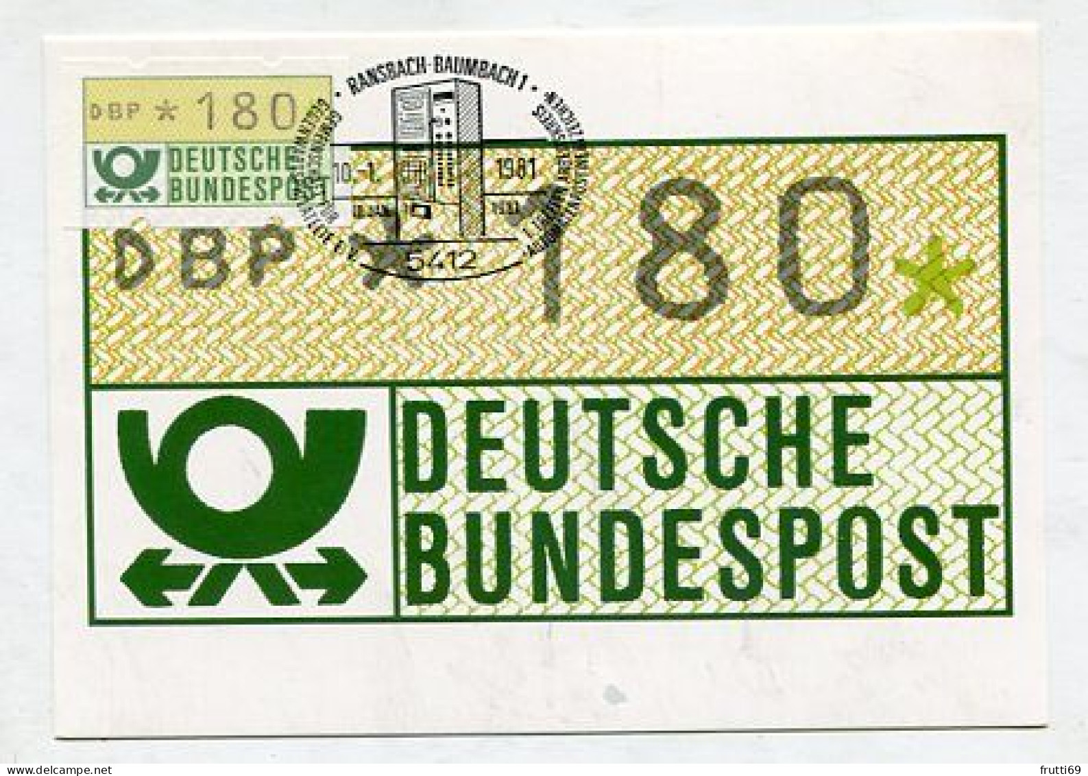 MC 211899 GERMANY - 1981 - Automaten-Postwertzeichen - 1981-2000