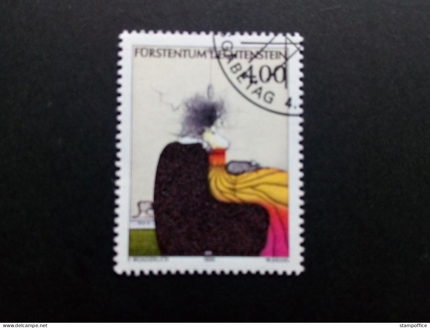 LIECHTENSTEIN MI-NR. 1123 GESTEMPELT(USED) GEMÄLDE Von PAUL WUNDERLICH 1995 - Usati