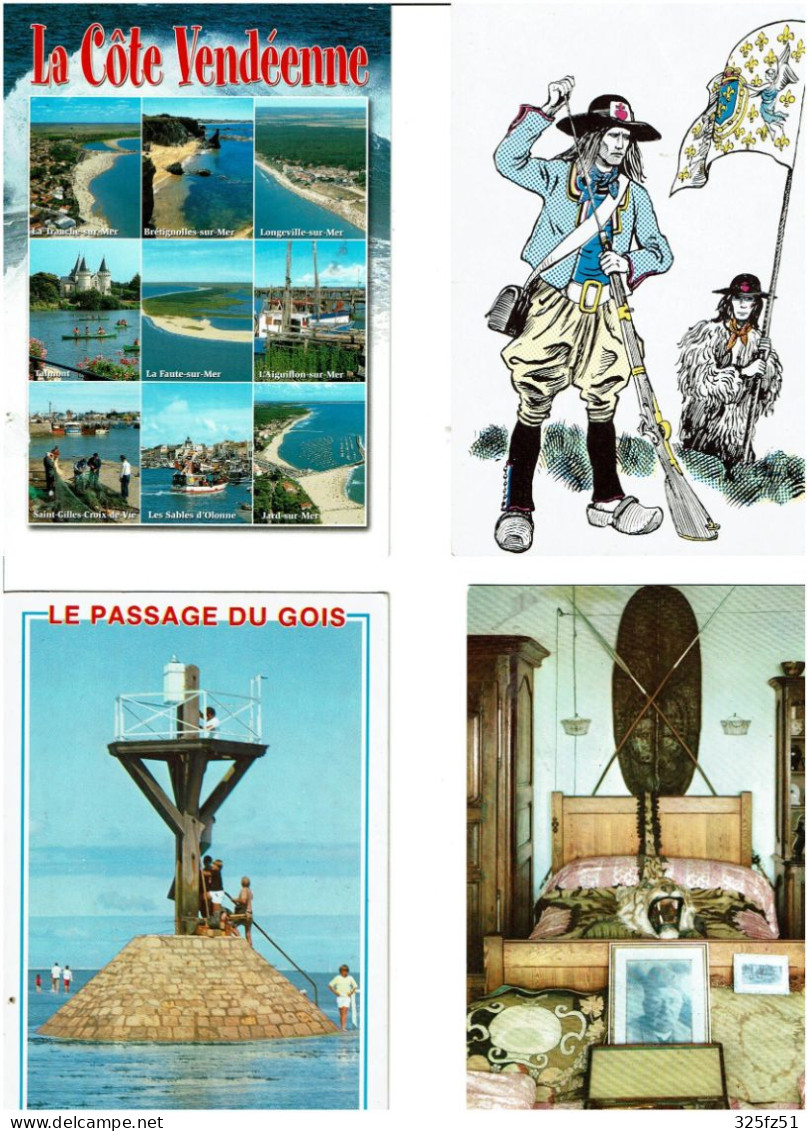 85 / VENDEE / Lot De 750 C.P.M. écrites - 500 Postcards Min.