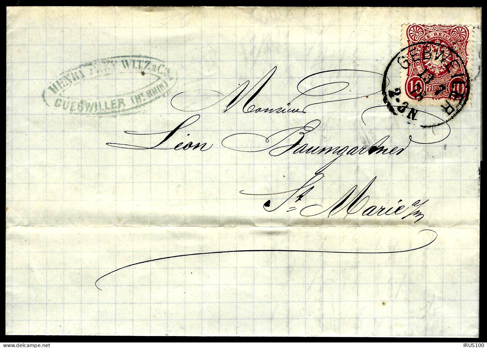 1878 - GEBWEILER - ENTIER POSTAL - GANZSACHE - POSTAL STATIONARY -  - Sonstige & Ohne Zuordnung