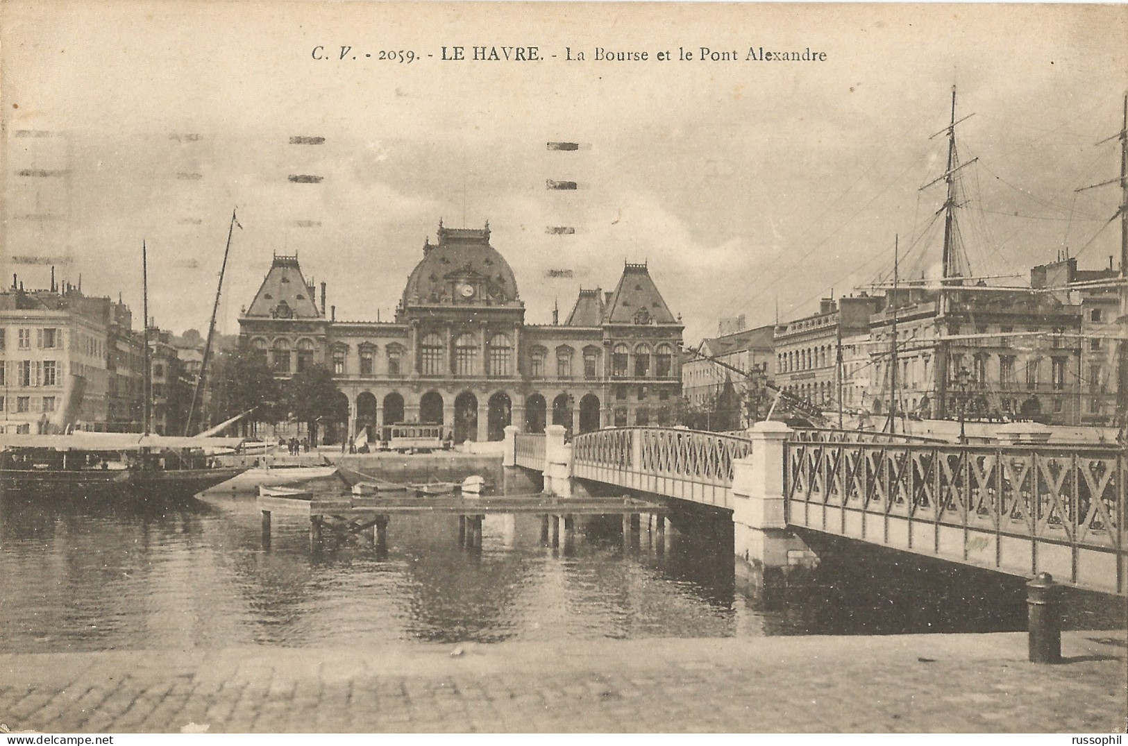 FRANCE - FLIER DEPARTURE PMK "LE HAVRE  JEUX OLYMPIQUES" ON FRANKED PC (VIEW OF LE HAVRE) TO FRANCONVILLE (95) - 1924 - Sommer 1924: Paris