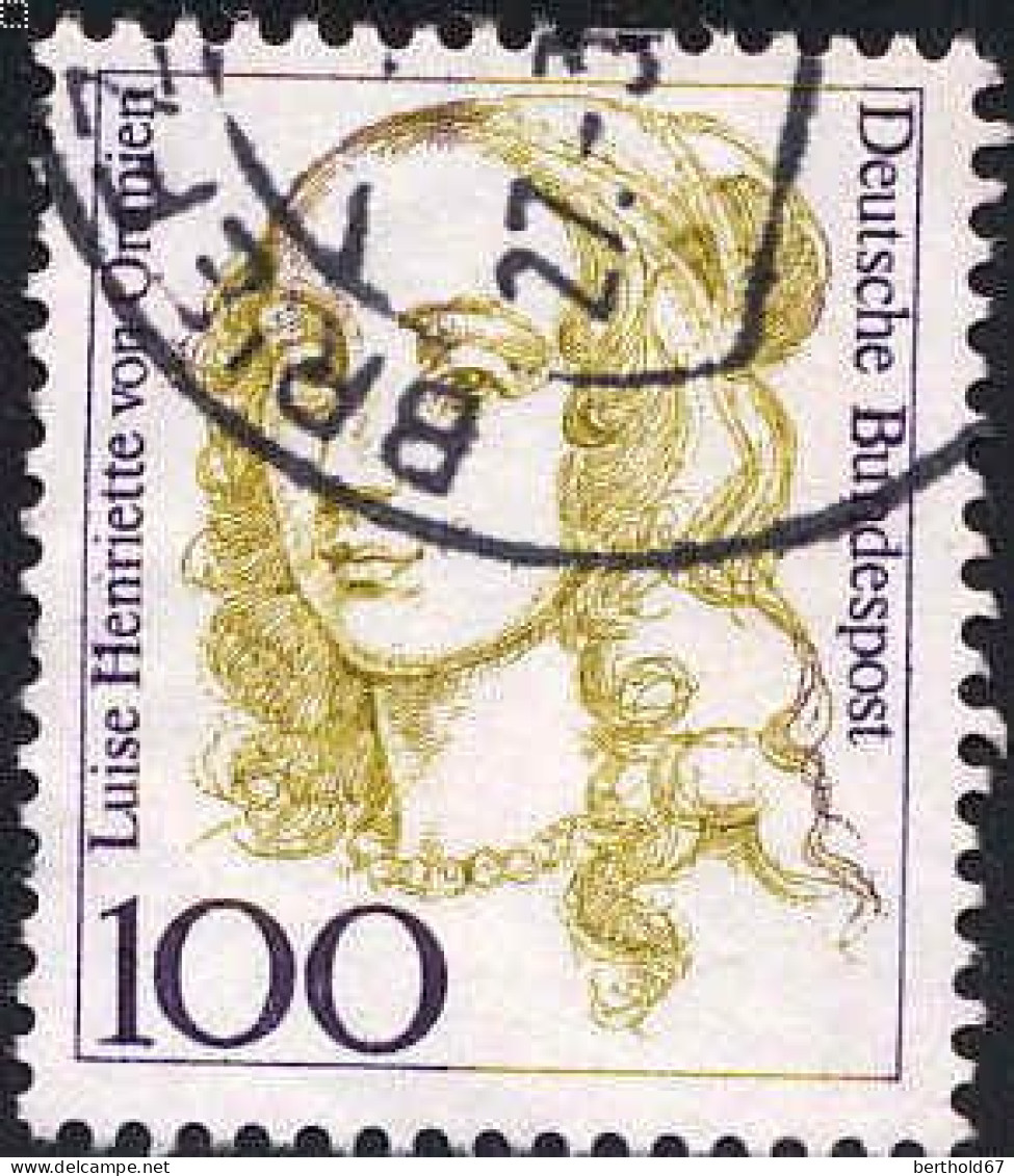 RFA Poste Obl Yv:1588 Mi:1756 Luise Henriette Von Oranien (Beau Cachet Rond) (Thème) - Femmes Célèbres