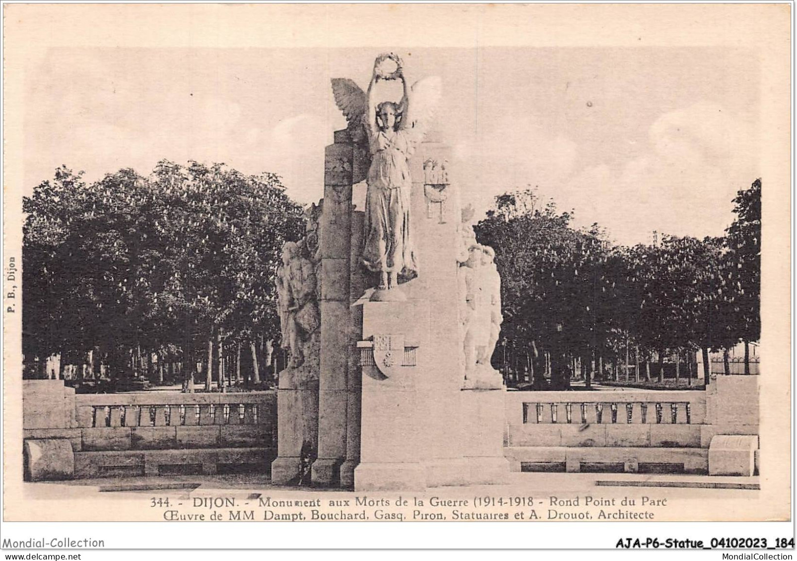 AJAP6-STATUE-0606 - DIJON - Monument Aux Morts De La Guerre - 1914-1918  - Monuments