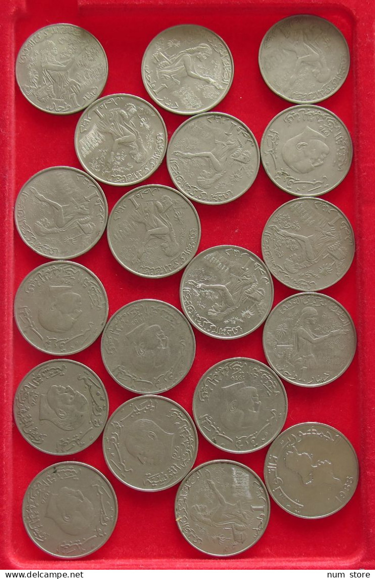 COLLECTION LOT TUNISIA DINAR 19PC 190G #xx40 2028 - Tunisie