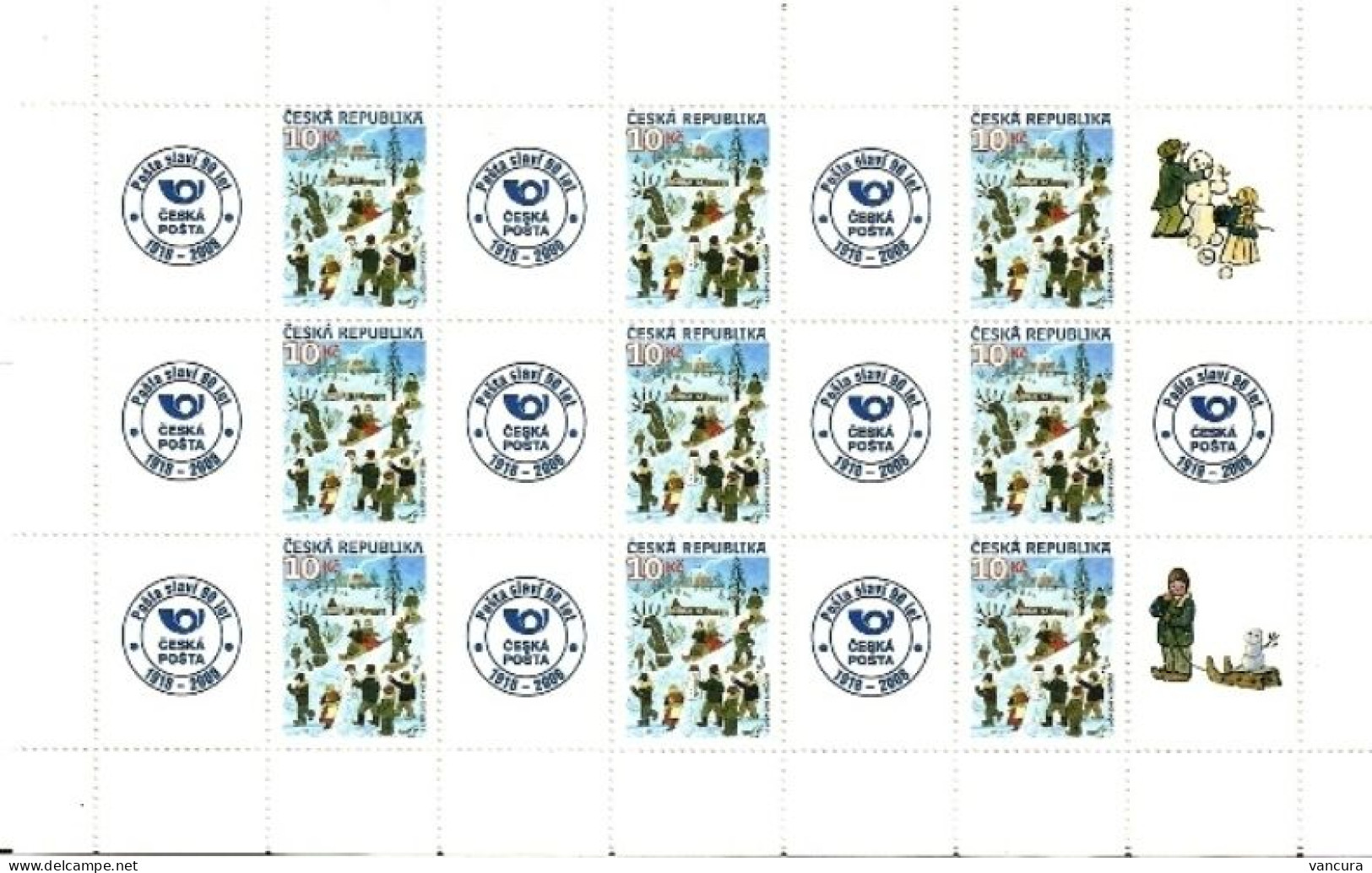 A 583 Czech Republic Josef Lada Winter Games 2008 - Unused Stamps