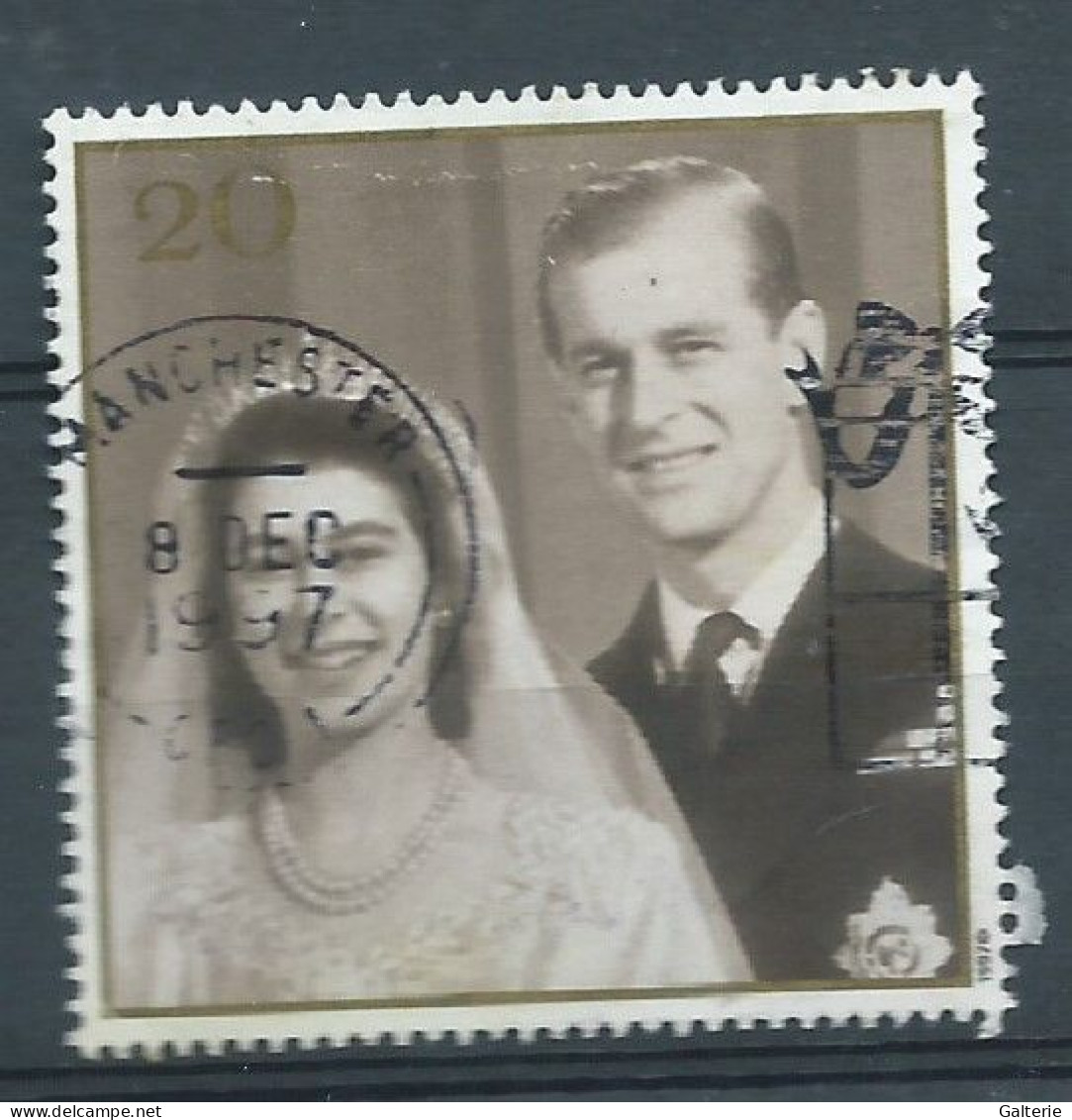 GRANDE BRETAGNE-obl - 1997 - YT N° 2009 - 50e Anniv Du Mariage De La Reine Et Philip - Usados