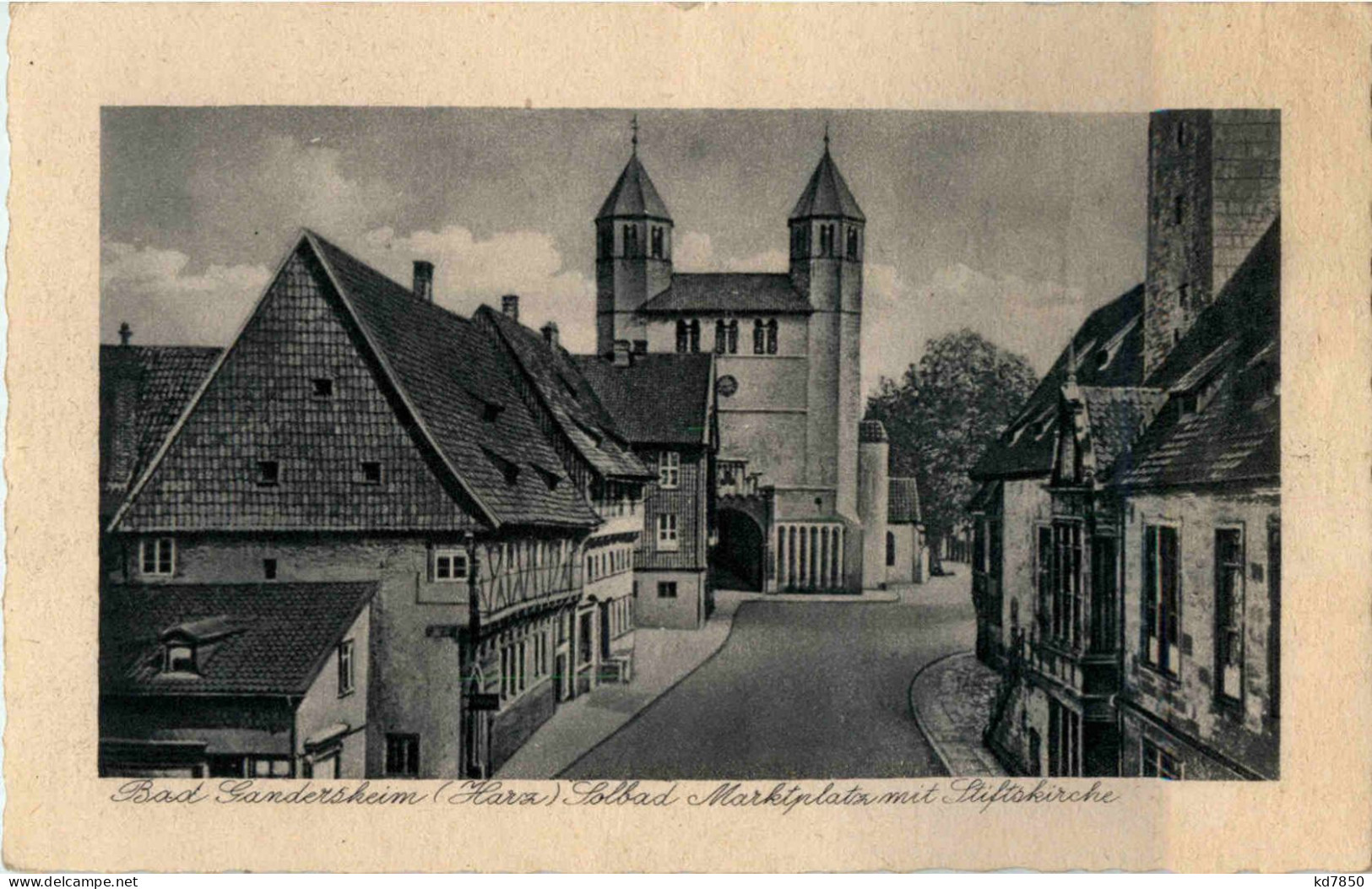 Bad Gandersheim - Marktplatz Mit Stiftskirche - Bad Gandersheim