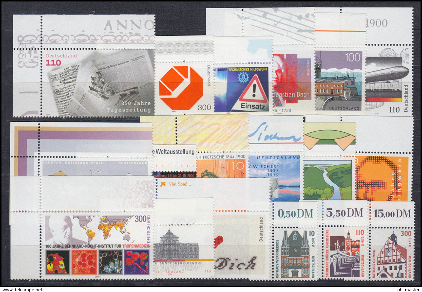 2087-2155 Bund-Jahrgang 2000 Kpl. Ecken Oben Links ** Postfrisch - Colecciones Anuales