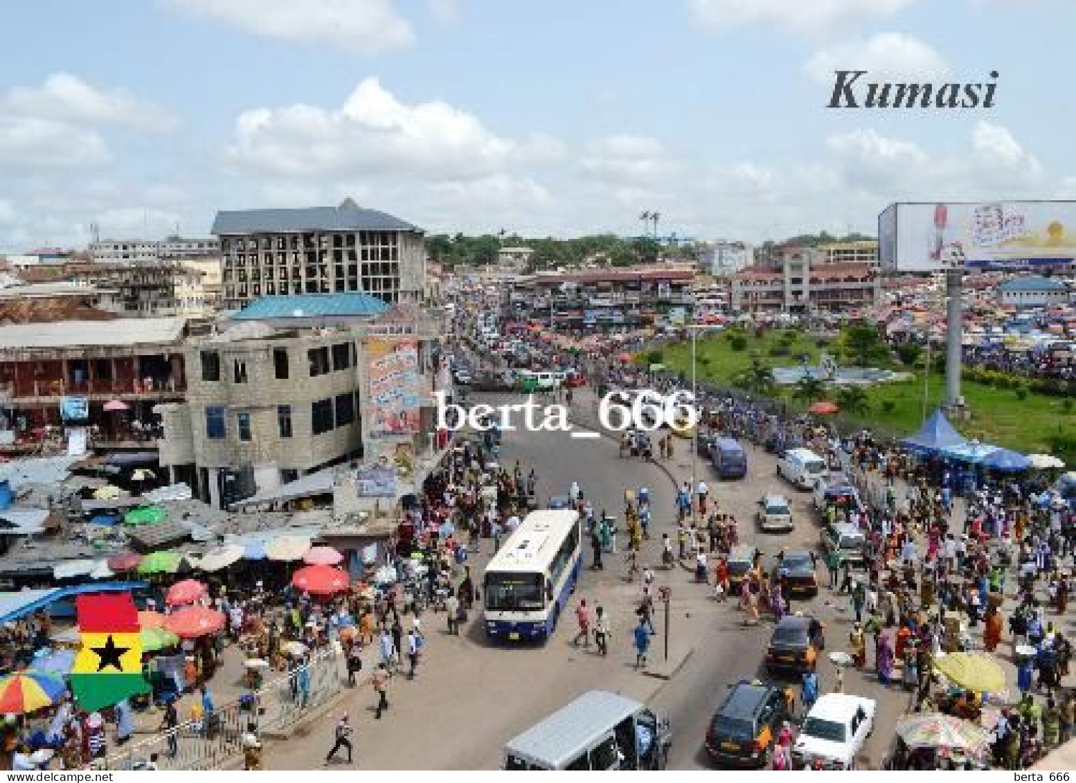 Ghana Kumasi Overview New Postcard - Ghana - Gold Coast