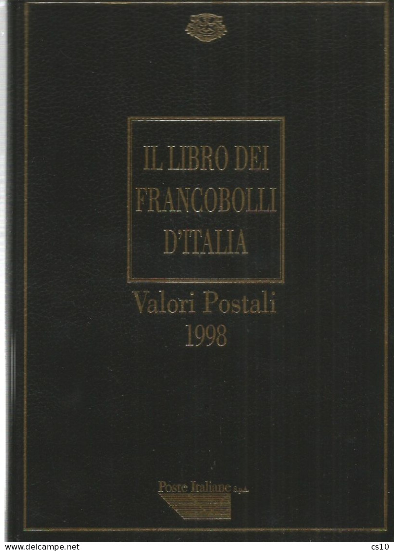1998 Valori Postali - Libro Annata Francobolli D'Italia - PERFETTO - CON TUTTE LE TASCHINE APPLICATE -SENZA FRANCOBOLLI - Boites A Timbres