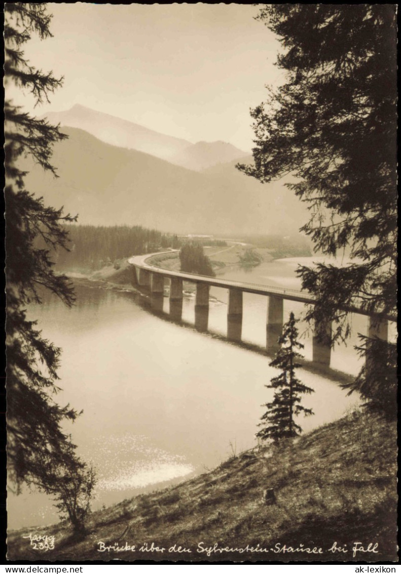 Ansichtskarte Lenggries Brücke Sylvenstein Stausee Bei Fall 1956 - Lenggries