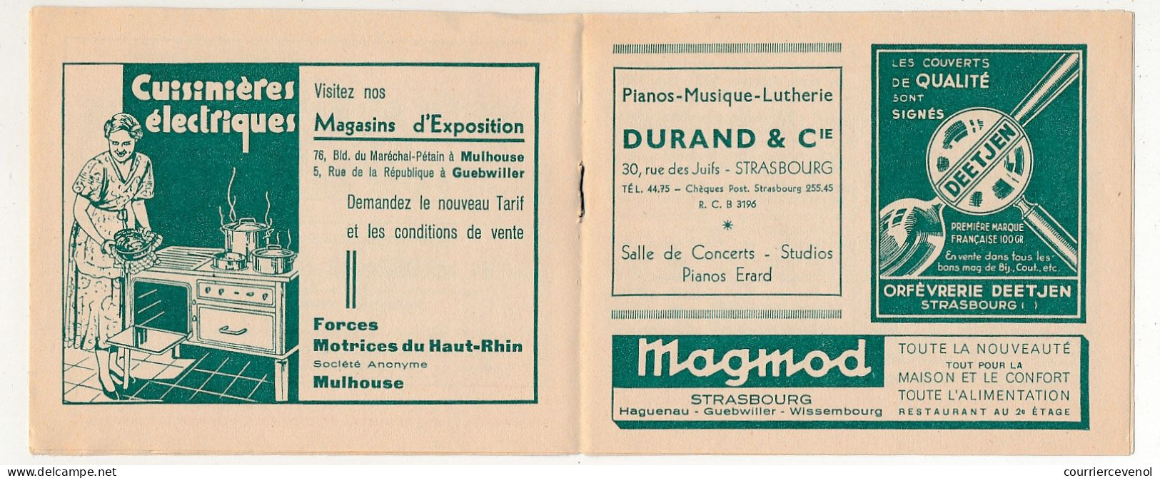 Carnet Anti-tuberculeux 1936 Association Alsacienne Lorraine Contre La Tuberculose - Bilingue - 20 Timbres 10cts / 2F - Blocs & Carnets