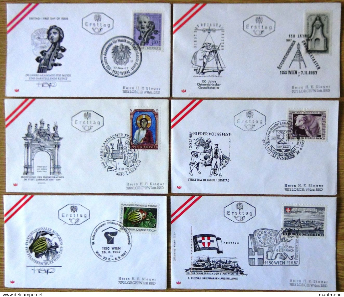 Austria - St. 25 FDCs From 1966 - 1974 / 1984 - Look Scans(4) - Collections