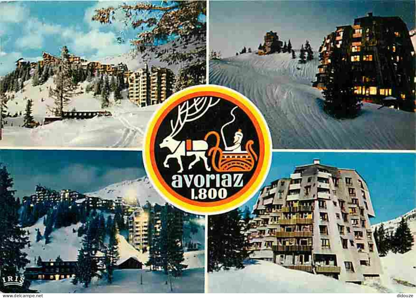 74 - Avoriaz - Multivues - Hiver - Neige - Blasons - CPM - Voir Scans Recto-Verso - Avoriaz