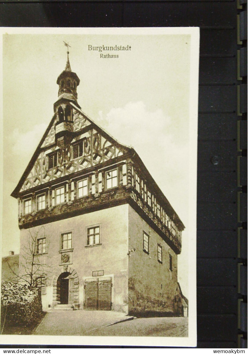 DR:  Ansichtskarte Von Burgkundstadt, Rathaus - Nicht Gelaufen, Um 1925 - Lichtenfels