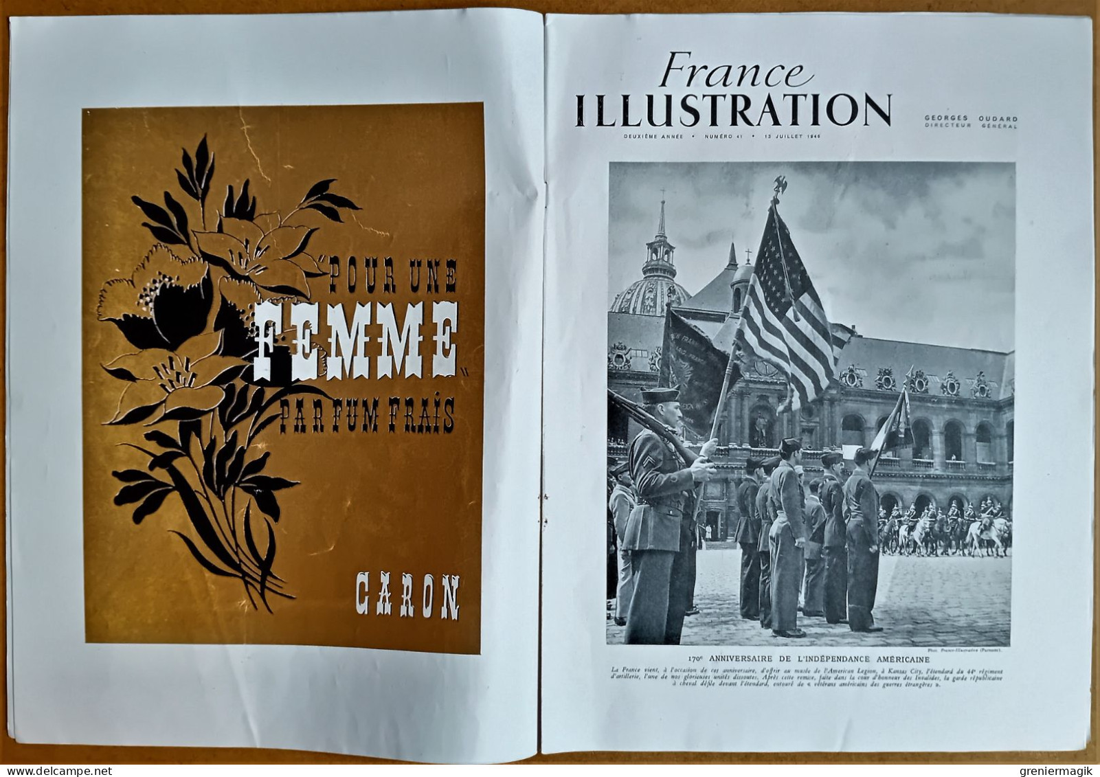 France Illustration N°41 13/07/1946 Ho Chi Minh à Versailles/La Fédération Indochinoise/Expérience Atomique/USA/Abeilles - General Issues