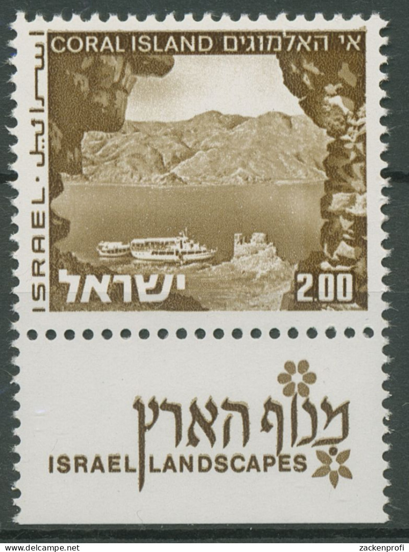 Israel 1971 Landschaften Koralleninsel Taba 536 Y II Mit Tab Postfrisch - Neufs (avec Tabs)