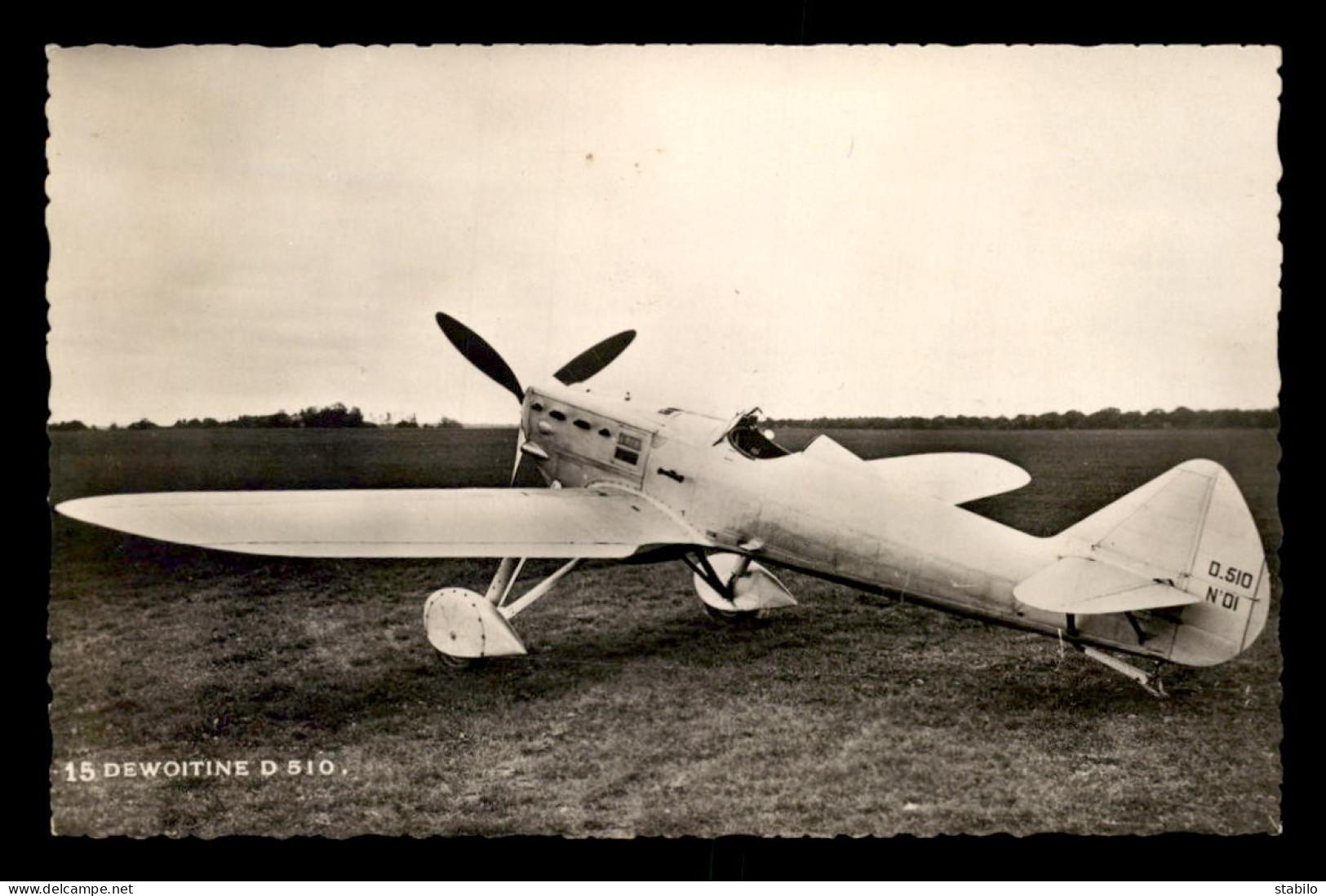 AVIATION - GUERRE 39-45 - AVION DE CHASSE DEWOITINE D 510 - 1939-1945: II Guerra