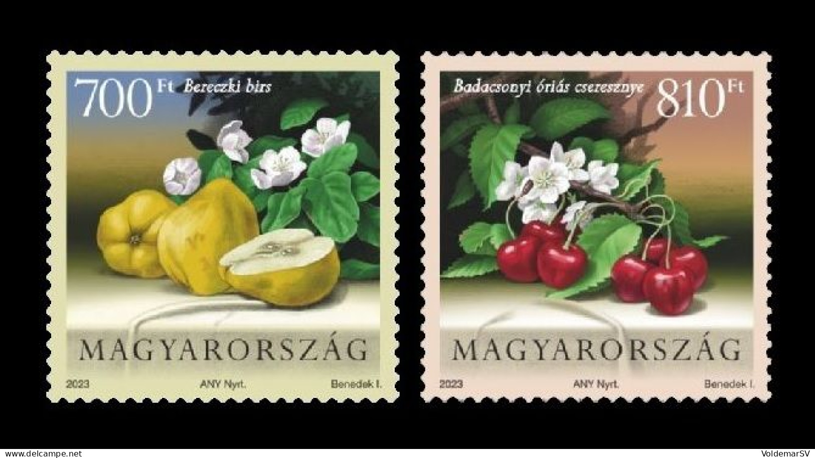 Hungary 2023 Mih. 6301/02 Flora. Fruits. Quince And Cherry MNH ** - Neufs
