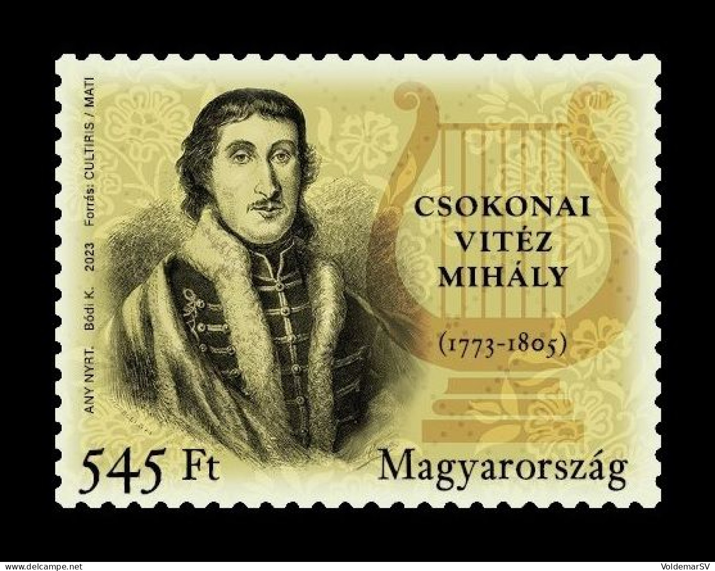 Hungary 2023 Mih. 6317 Poet Mihaly Csokonai MNH ** - Neufs