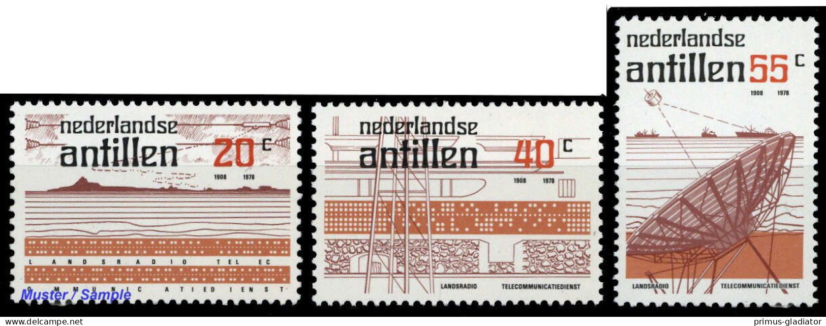 1978, Niederländische Antillen, 371-73, ** - Antillen