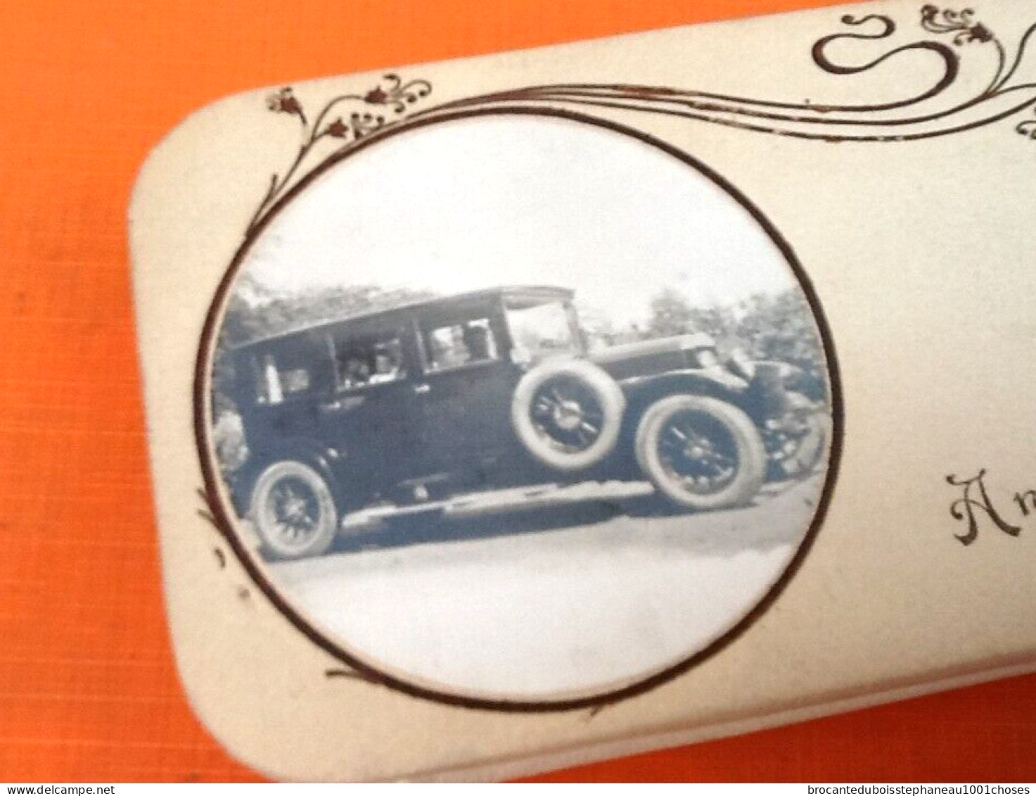 Années 1930 Boite à Dragées  Boite Rectangulaire Cartonnée Décor Imposante Automobile Fiat 525 - Dozen