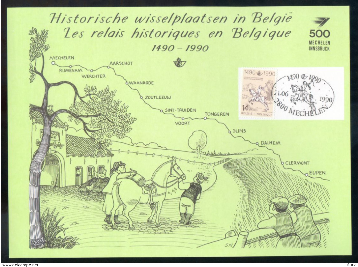 België 2350HKs1 Perfect - Cartoline Commemorative - Emissioni Congiunte [HK]