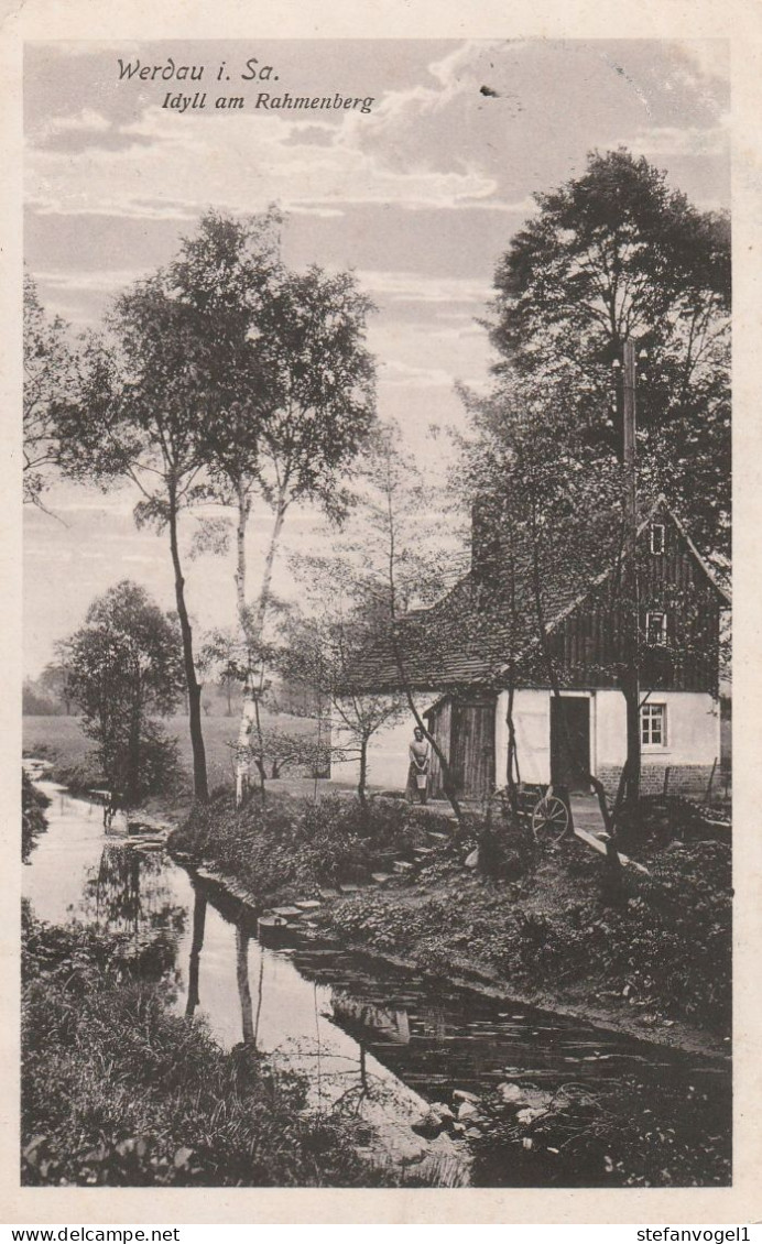 Werdau, Idyll Am Rahmenberg, Gel. 1916 - Werdau