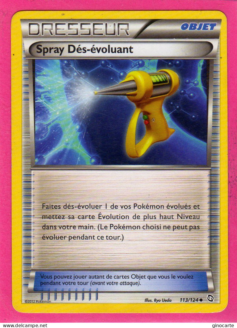 Carte Pokemon Francaise 2012 Noir Et Blanc Dragons Exaltés 113/124 Spray Des Evoluant Neuve - Noir & Blanc