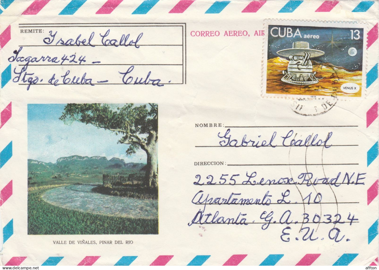 Cuba Air Mail Cover Mailed - Briefe U. Dokumente