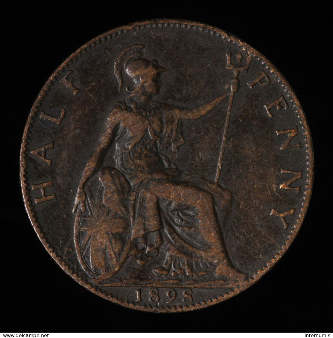  Grande-Bretagne / United Kingdom, Victoria, Half Penny, 1898, , Bronze, TB+ (VF),
KM#789 - C. 1/2 Penny