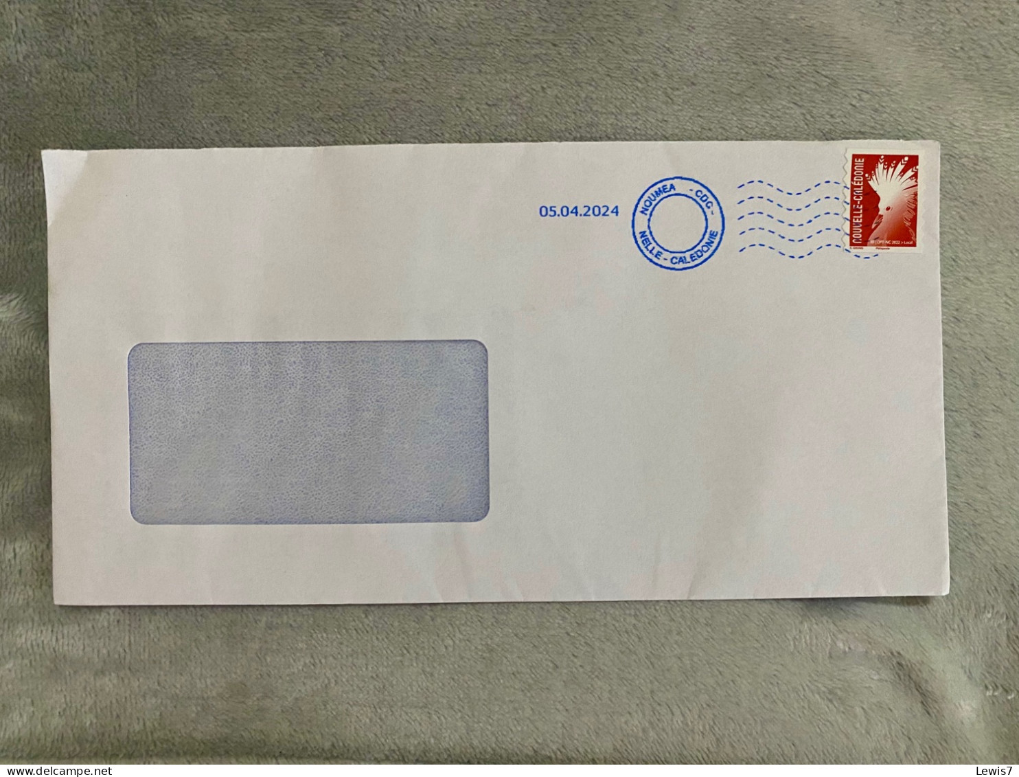 Enveloppe Circulée + Timbre Oblitéré Cagou Rouge - N-C - Storia Postale