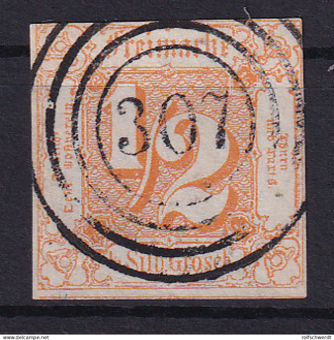 Ziffer ½ Sgr. Mit Nummernstempel 307(= Creuzburg) - Sonstige & Ohne Zuordnung