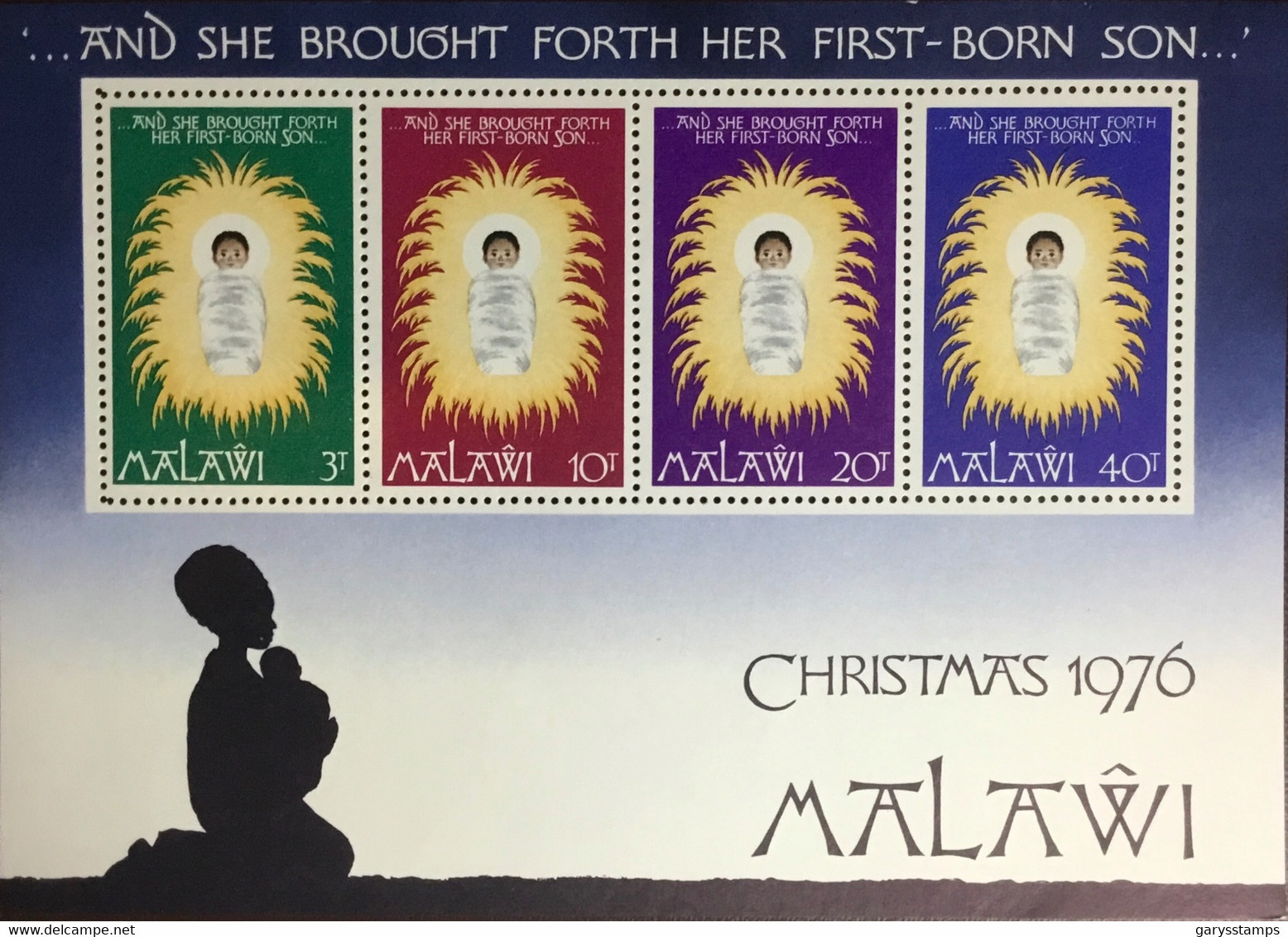 Malawi 1976 Christmas Minisheet MNH - Malawi (1964-...)