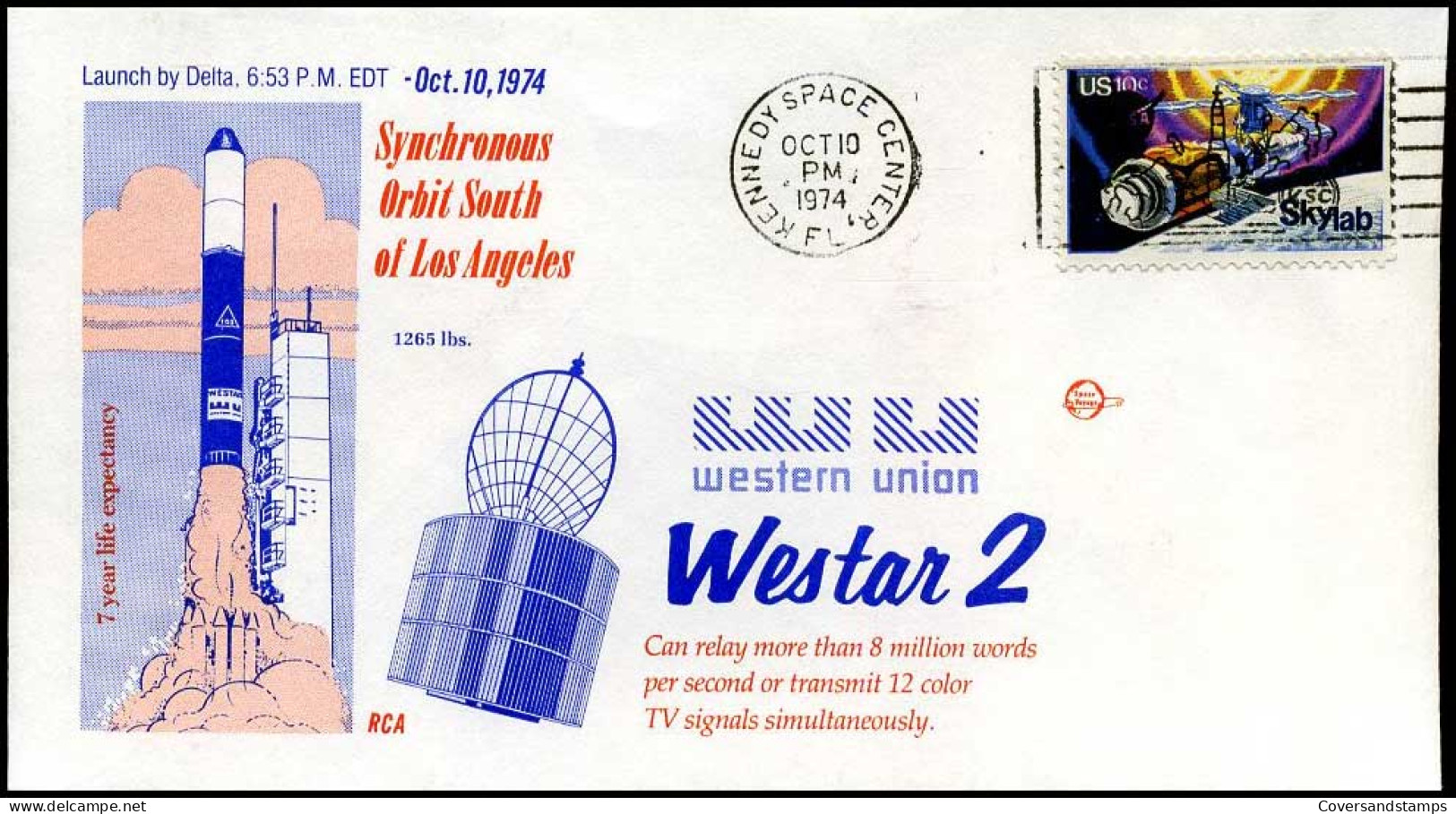 USA - FDC - Westar 2 - North  America