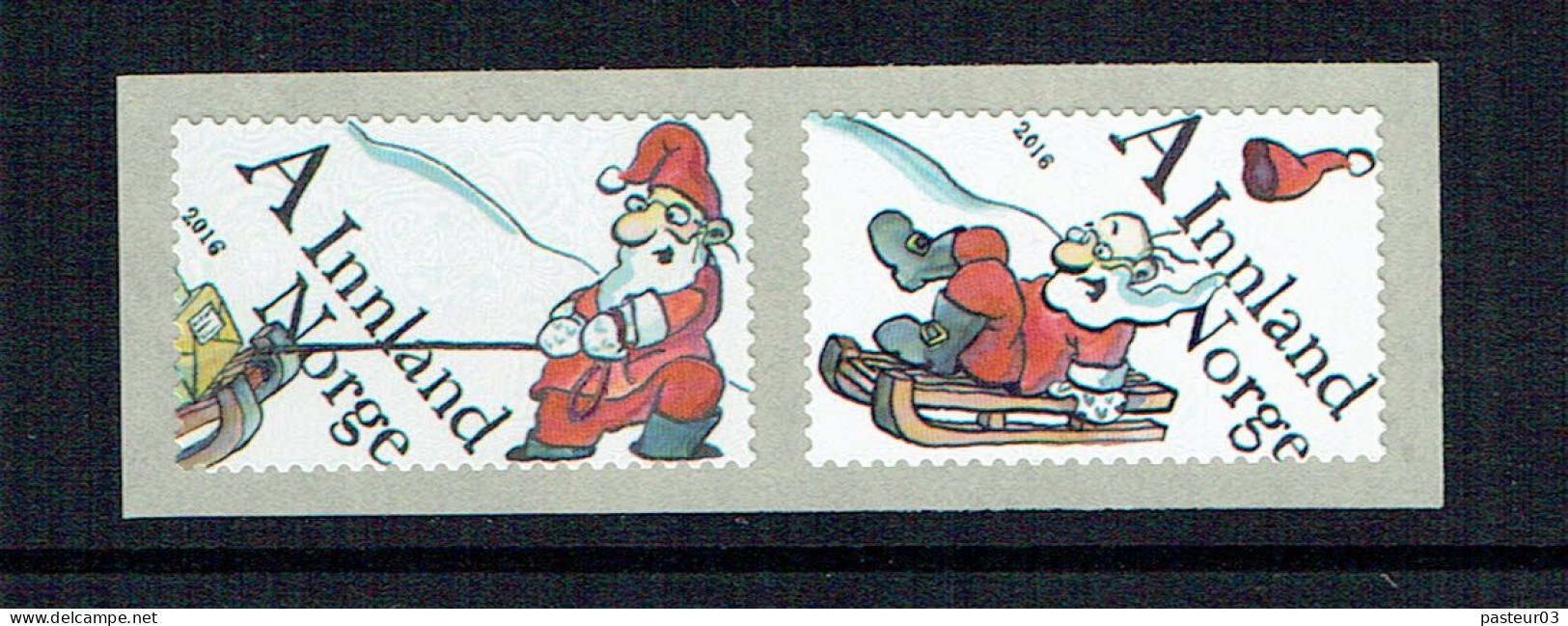 Norvège Timbres Père Noël 2016 Dans Présentation Luxueuse - Ongebruikt