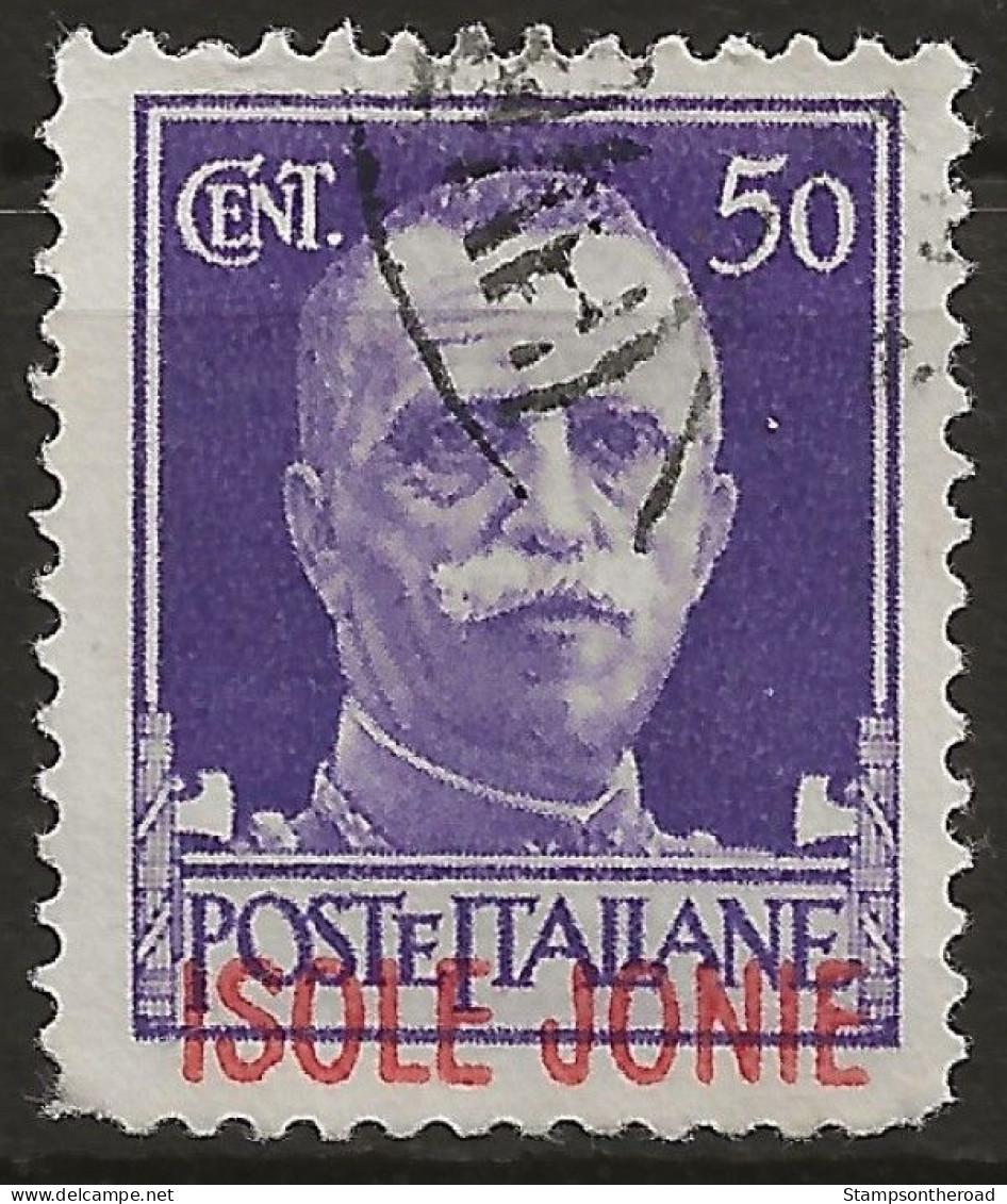 OIJO6U3 - 1941 Occup. Milit. Ital. ZANTE, Sass. Nr. 6, Francobollo Usato Per Posta °/ - Ionian Islands