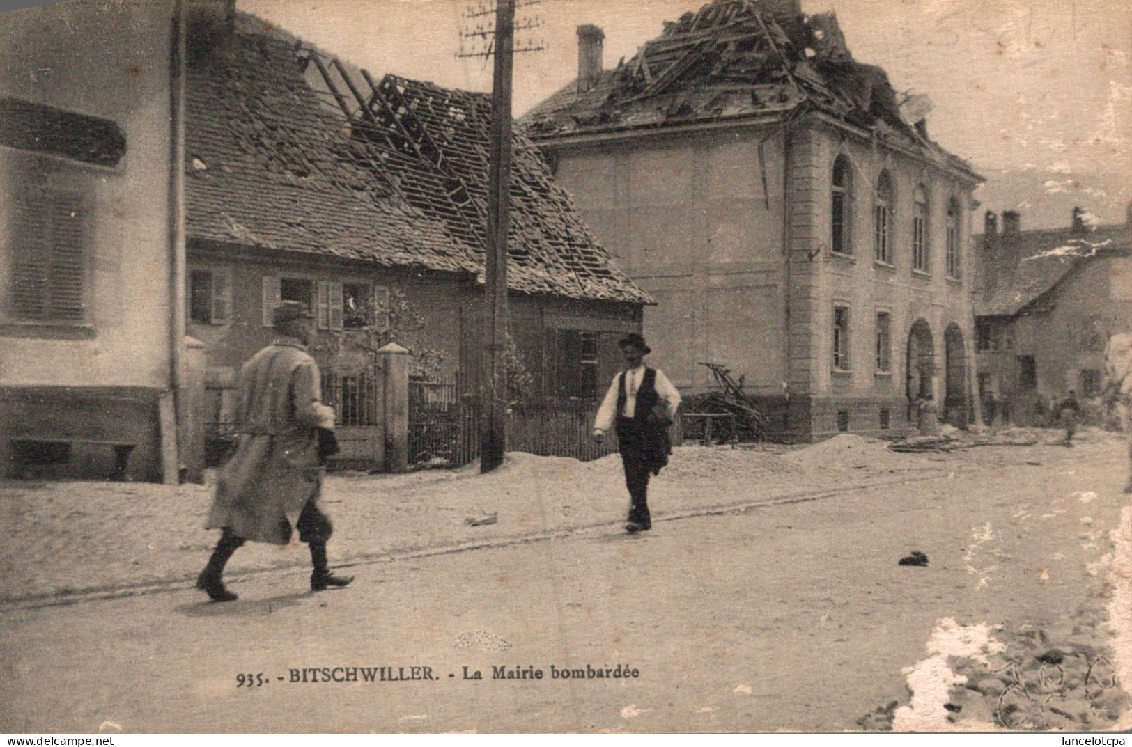 67 - BITSCHWILLER / LA MAIRIE BOMBARDEE - Bischwiller