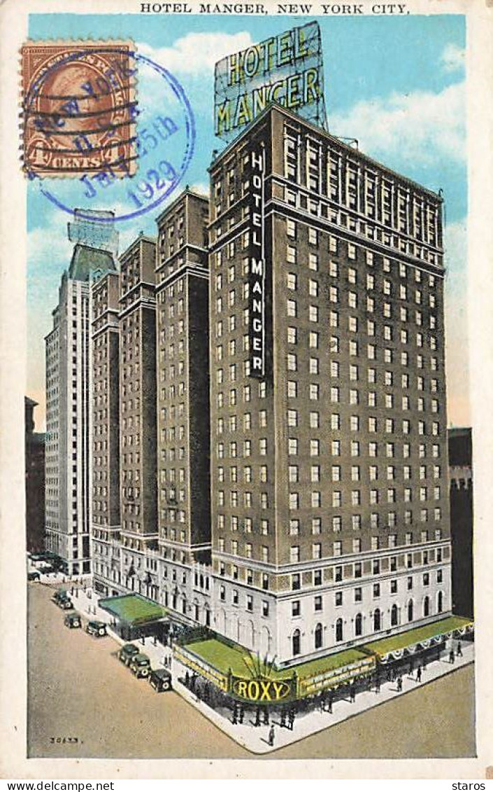 Etats-Unis - NEW-YORK City - Hotel Manger - Andere Monumente & Gebäude