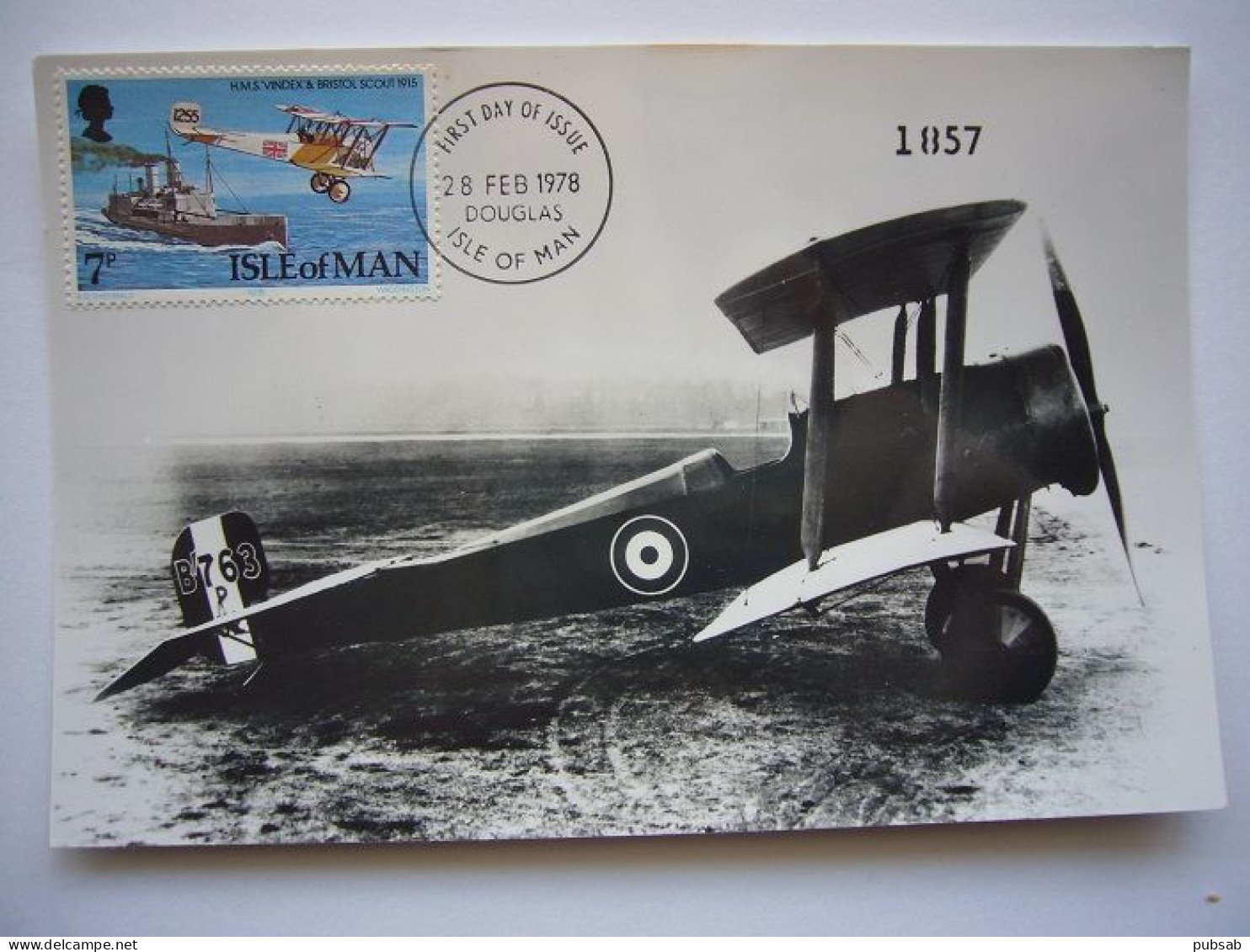 Avion / Airplane / RAF - ROYAL AIR FORCE / Bristol Type 4 Scout D / Carte Maximum - 1914-1918: 1st War