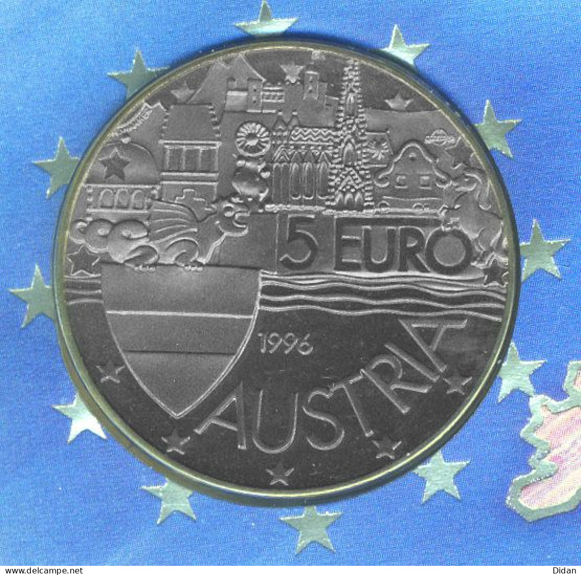 1996 Pièce Commémorative De 5€ "1000 Jahre Ostarrichi" Lettre Monnaie Illustrée "Gemeinsames Europa" Numisbrief - Austria