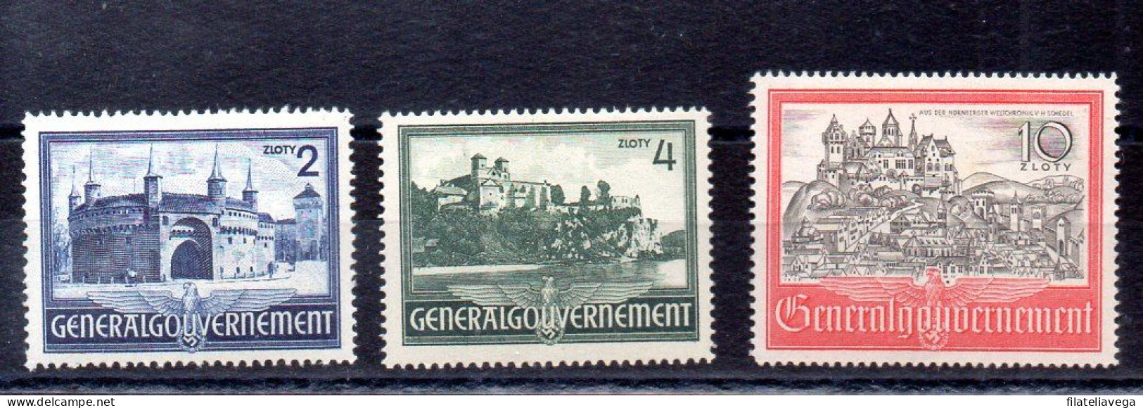 Polonia Gobierno General Serie Nº Yvert 79/81 ** - General Government