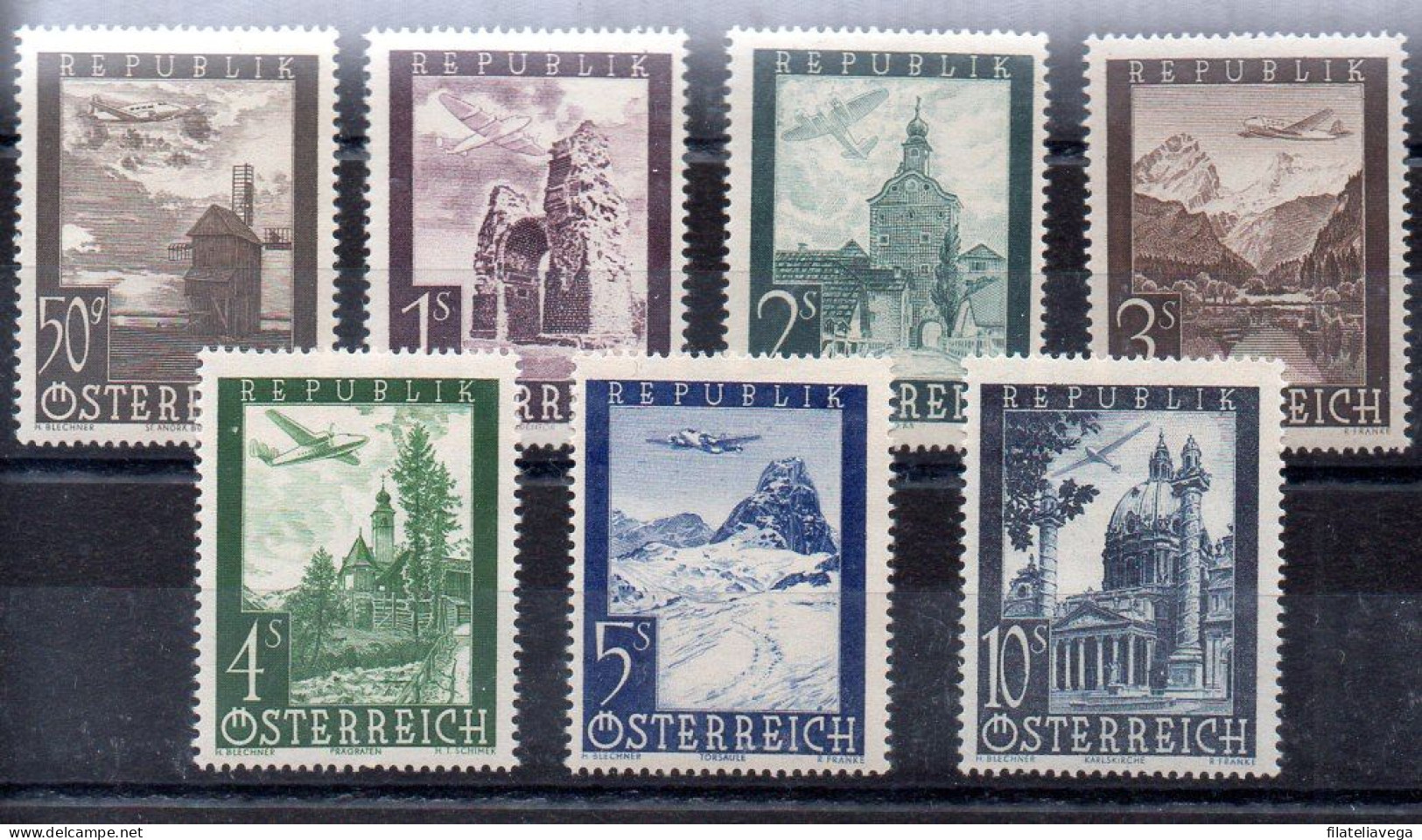 Austria Serie Aéreo Nº Yvert 47/53 ** - Unused Stamps