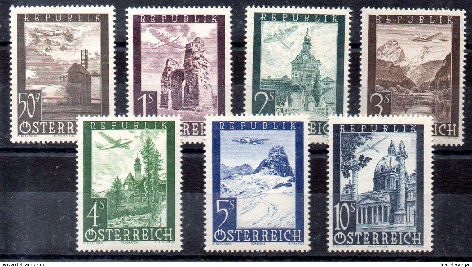 Austria Serie Aéreo Nº Yvert 47/53 ** - Unused Stamps