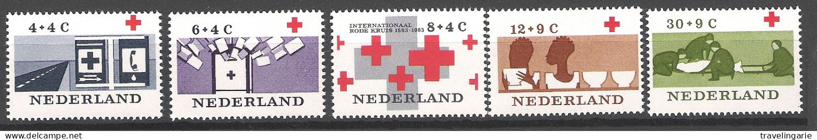 Nederland 1963 Croix Rouge MNH ** NVPH 795/99 Yvert 775/9 - Ungebraucht