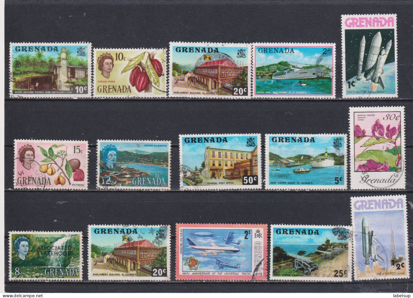 Collection / Lot De Vieux Timbres De La Grenade En Stock 5 Photos - Grenada (...-1974)