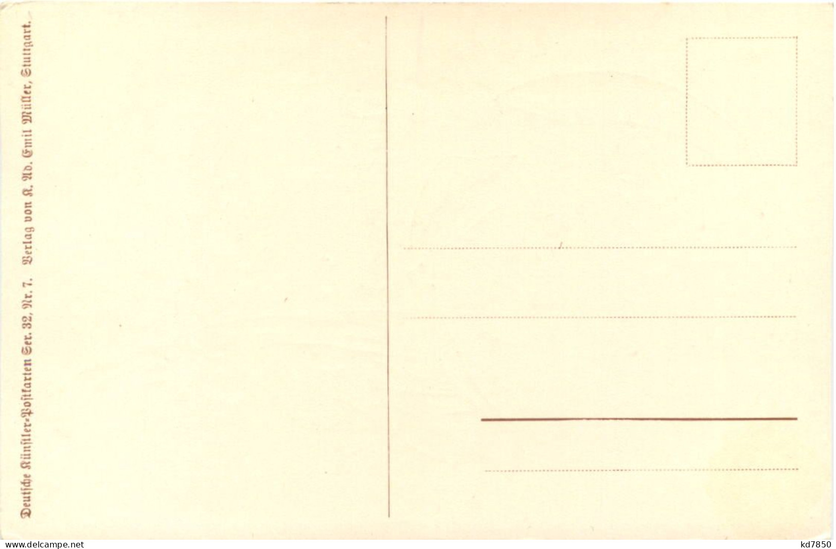 Künstler AK Herm. Kaulbach - Mondfee - Kaulbach, Hermann