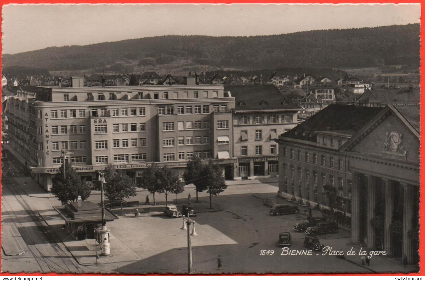 BIENNE Place De La Gare, Tramstation, Oldtimer - Bienne