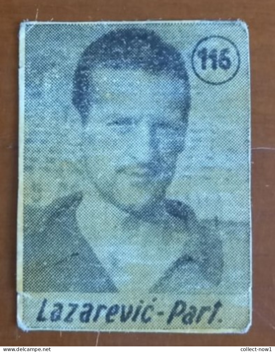 #12  Rare Football Card - Cedomir Lazarevic FC Partizan Belgrade Yugoslavia - Autres & Non Classés